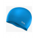 Шапочка для плавания TYR Wrinkle Free Silicone Cap LCS\420 голубой 75_75