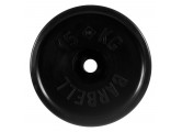 Диск олимпийский d51мм евро-классик MB Barbell MB-PltBE-15 15 кг черный