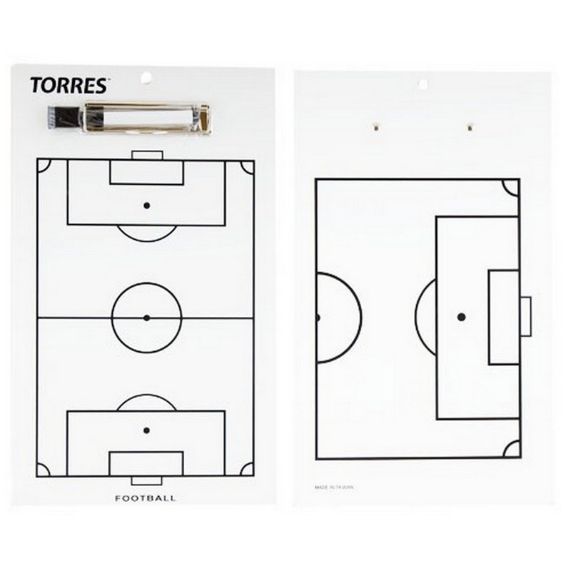 Тактическая доска для футбола Torres TR1002S белая 800_800