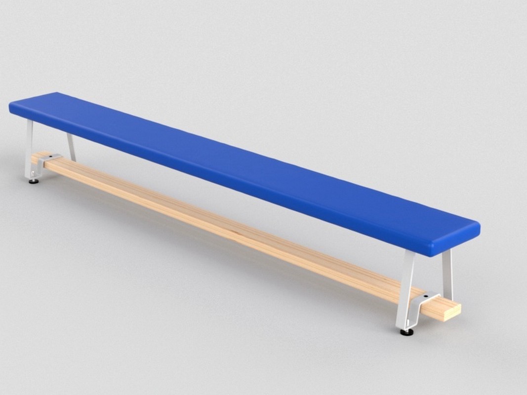 Скамья гимнастическая мягкая, ножки металлические Glav 04.301.1-2000 Длина 200см 1067_800