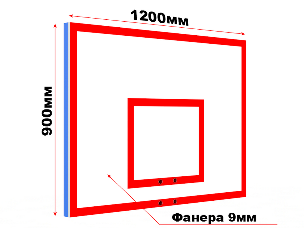 Щит тренировочный из фанеры на металлическом каркасе Glav 01.205 1067_800