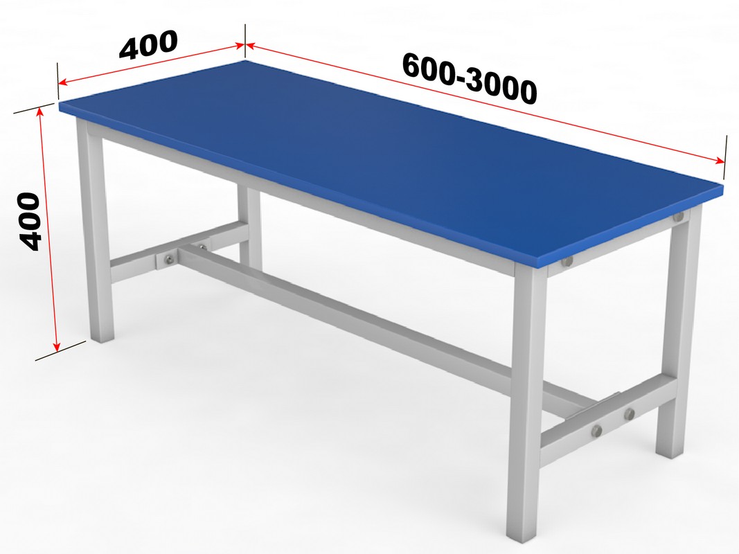 Скамейка для раздевалки без спинки, настил ЛДСП, 250см Glav 10.600-2500 1067_800
