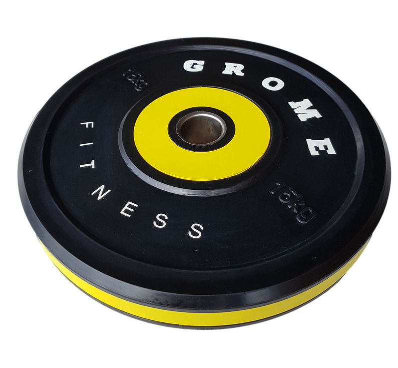 Диск обрезиненный Grome Fitness WP-080 15кг 795_735