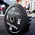 Диск EVO BUMPER PLATE 5кг YouSteel черный 120_120