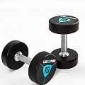 Гантели в уретане 18 кг Live Pro Premium Urethane Dumbbells LP8000-18 120_120